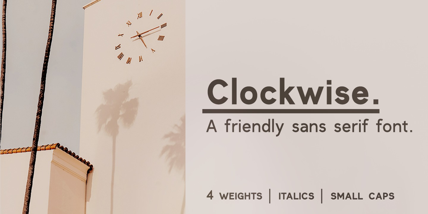 Clockwise SemiBold Font preview